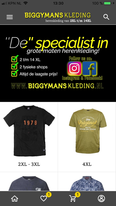 Screenshot #1 pour Biggymans Clothing