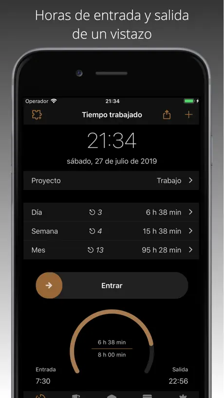 iboChron - Registro de trabajo