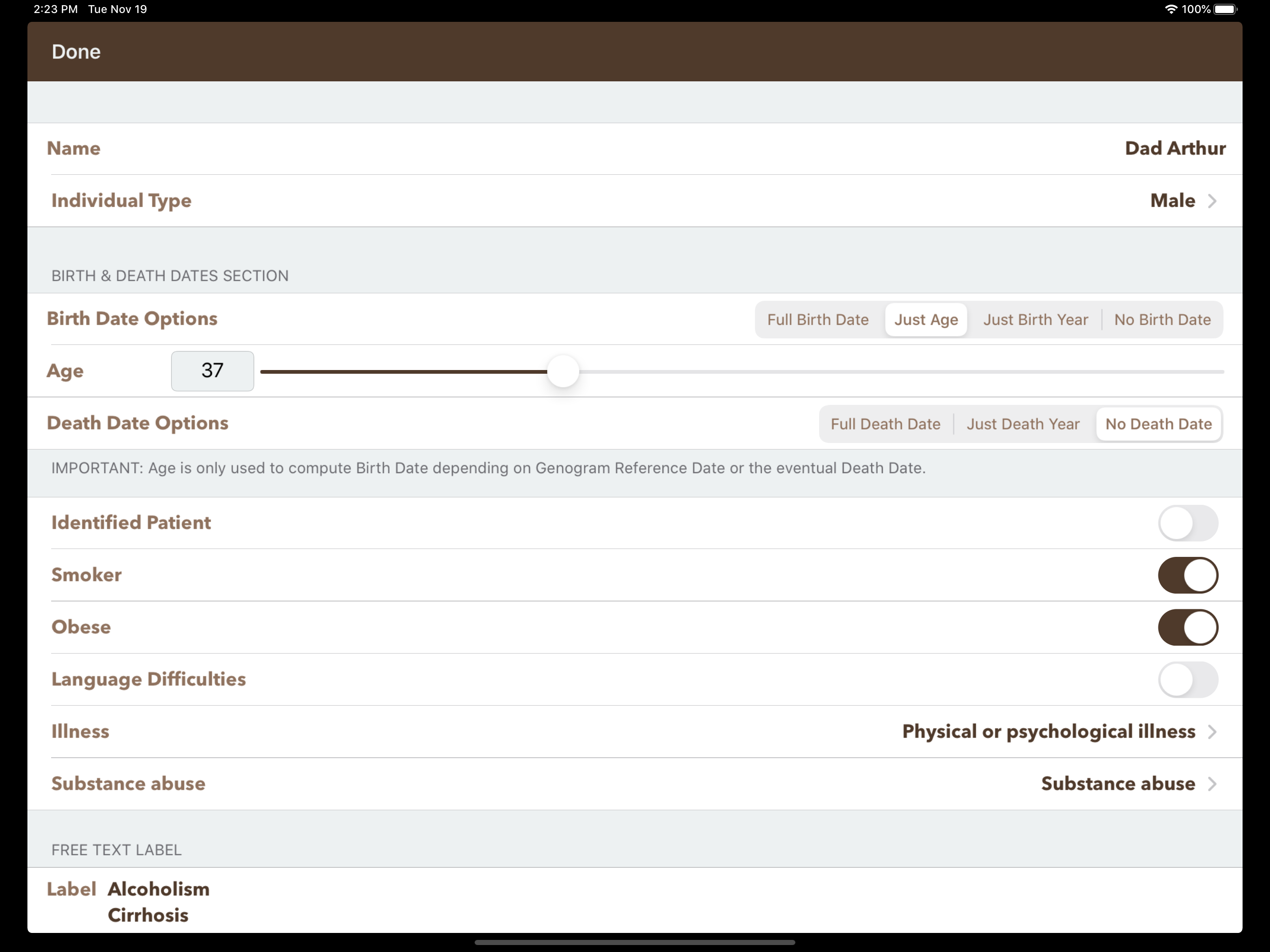 iGenogram: Genogram Editor screenshot 5