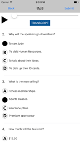 12 complete test TOEIC® Bridge screenshot