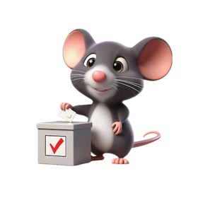 Voting Mouse Stickers