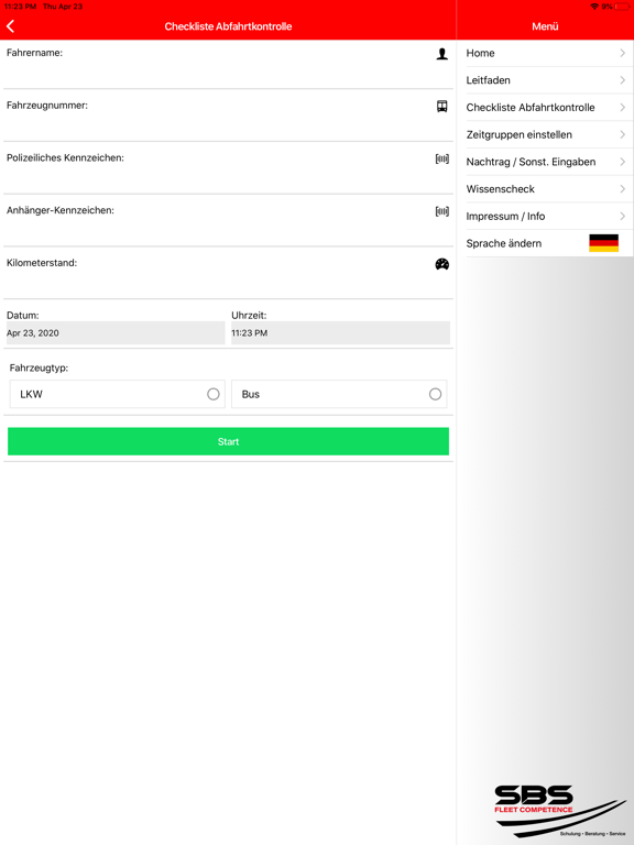 Screenshot #6 pour SBS Fleet App