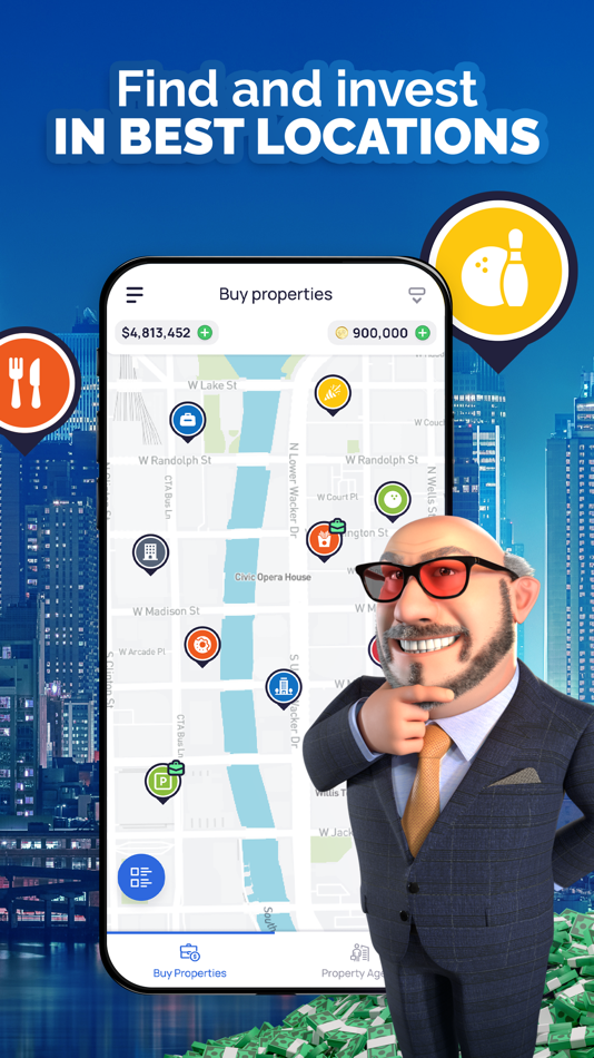 #3. Landlord Tycoon: Own the World (iOS) Bởi: Reality Games (London) Limited