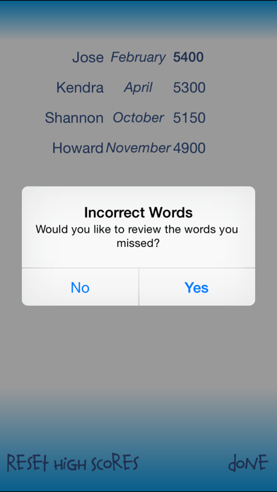 4th - 6th Grade Vocabulary Screenshot