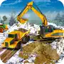 Heavy Excavator Snow Plow Sim