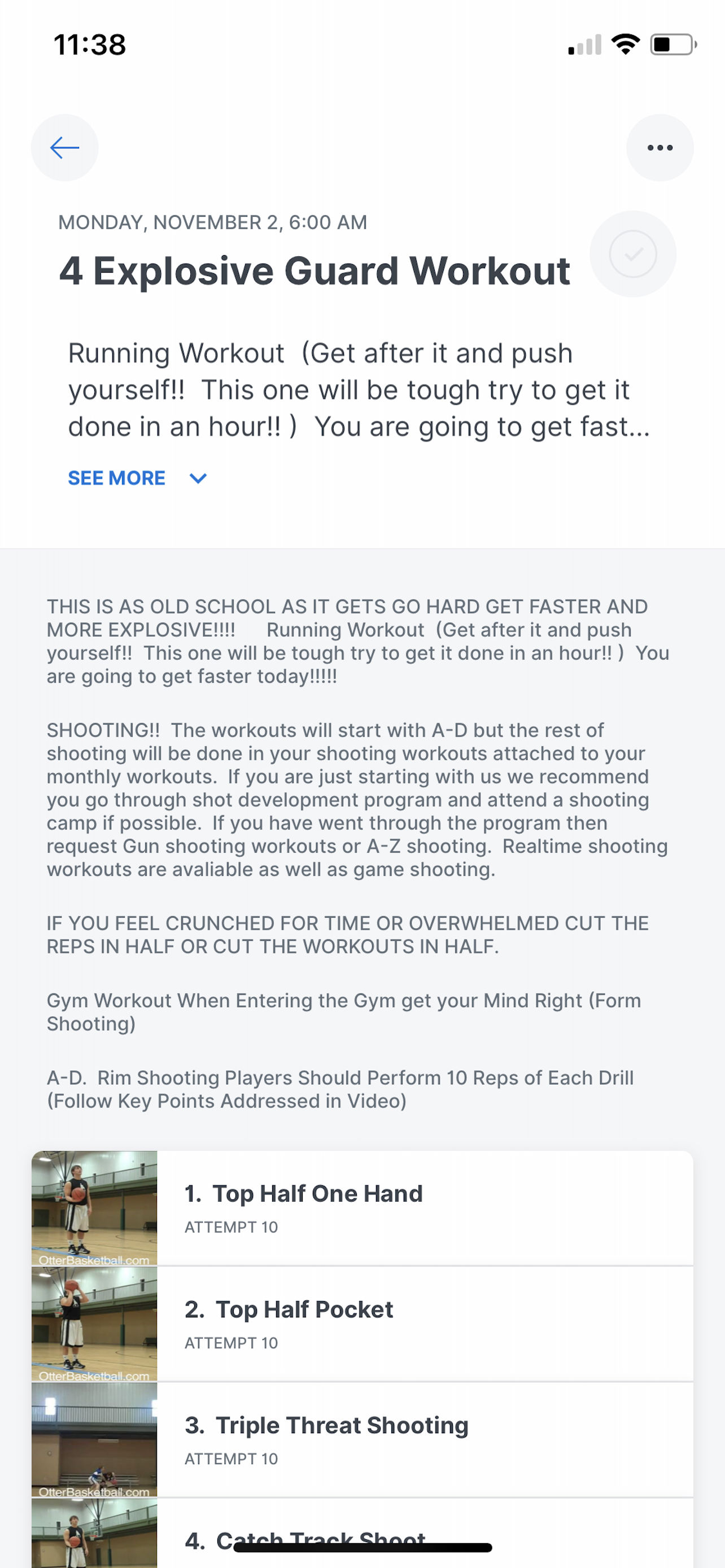 OtterBasketball Training
