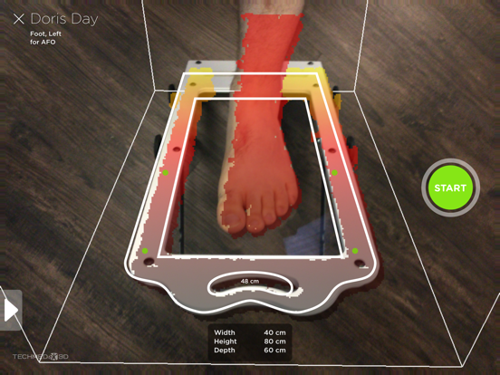 3DsizeME iPad screenshot