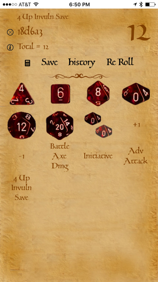 Screenshot #1 pour Dice Pouch RPG