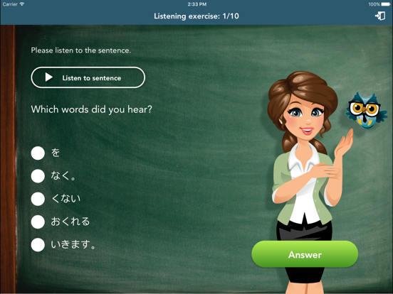 Japanese Class iPad screenshot 5 - Education app
