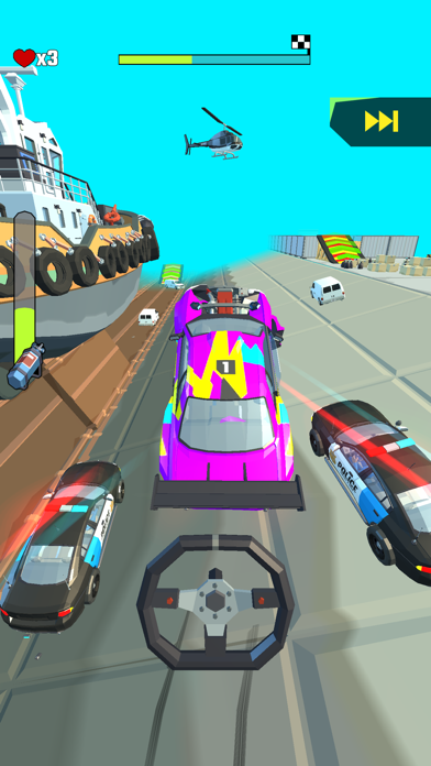 Crazy Rush 3D - Police Chase Screenshot