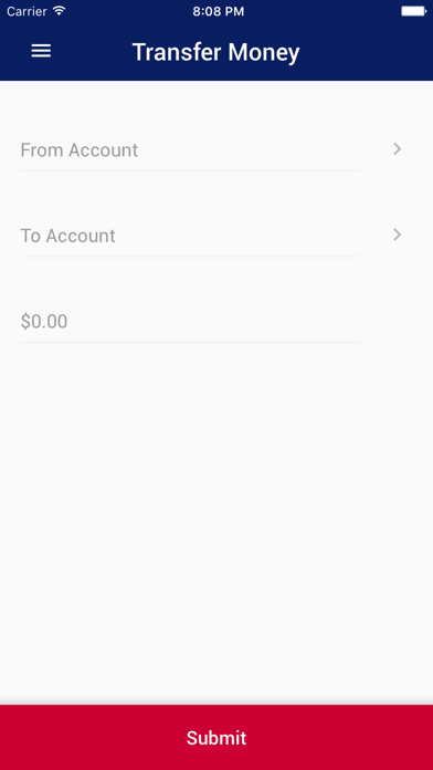 Patriot Federal Credit Union Screenshot
