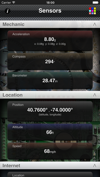 Screenshot #1 pour Sensors