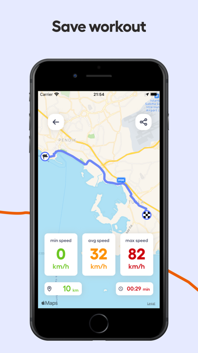 Top Speed Speedometer GPS Mil Screenshot