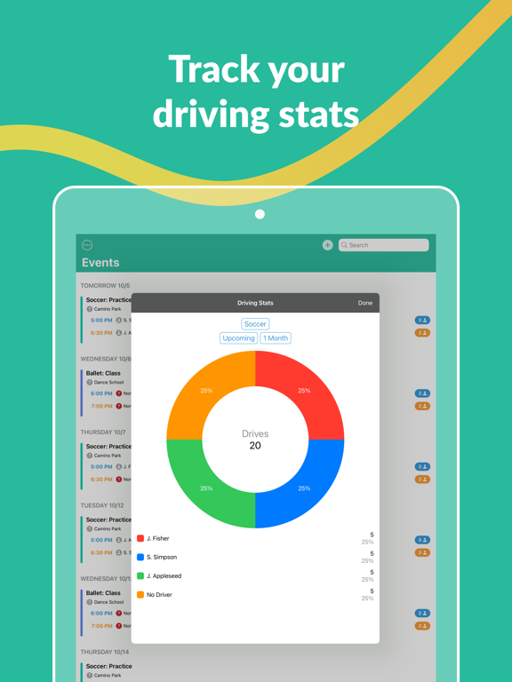 Screenshot #5 pour Carpool Kids: Family Calendar