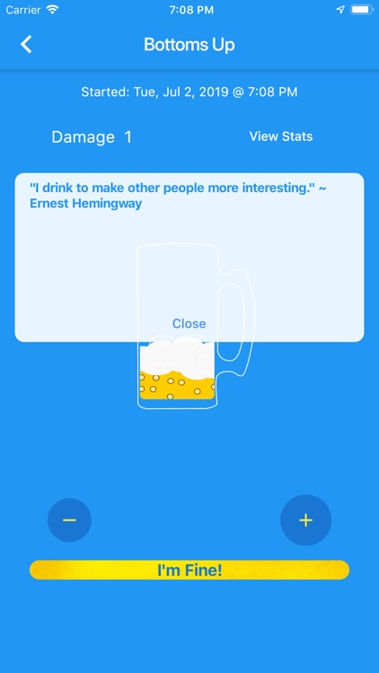 Drink Counter and Stats