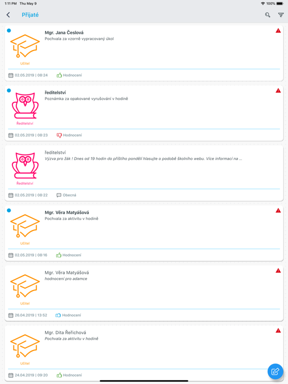 Screenshot #5 pour Bakaláři OnLine
