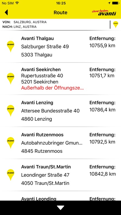 Avanti - günstig tanken