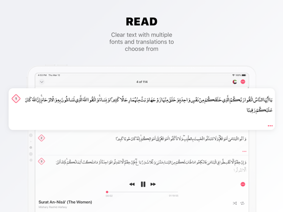 Quran Pro: Muslim & Koran iPad app afbeelding 5