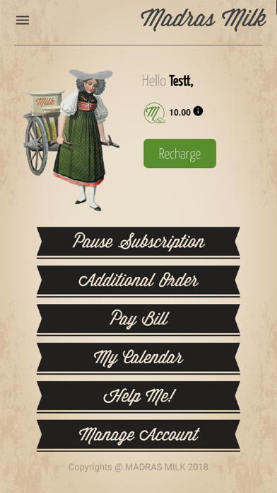 Madras Milk Screenshot
