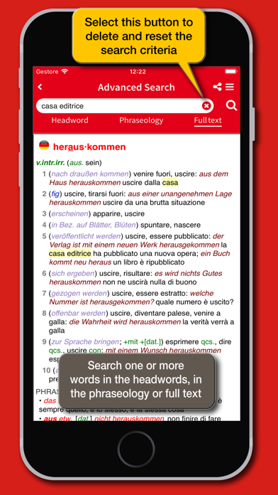 Dizionario Tedesco Hoepli Screenshot