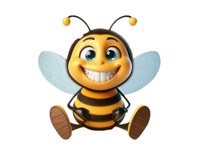Happy Bee Stickers