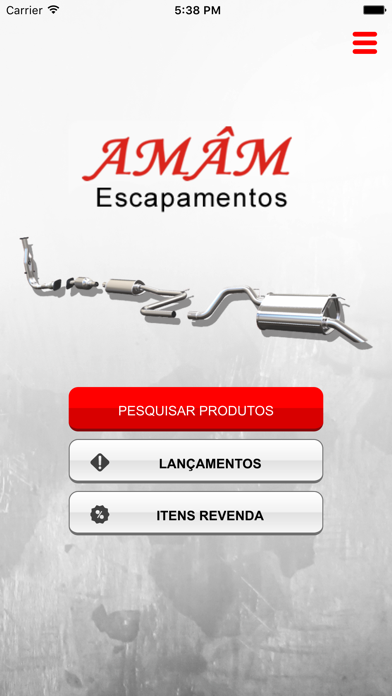 Amâm Escapamentos - Catálogo Screenshot