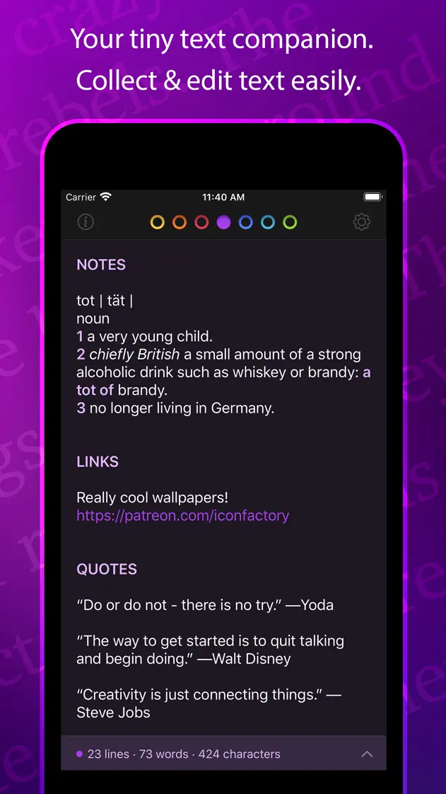 Tot, App Store screenshot 1