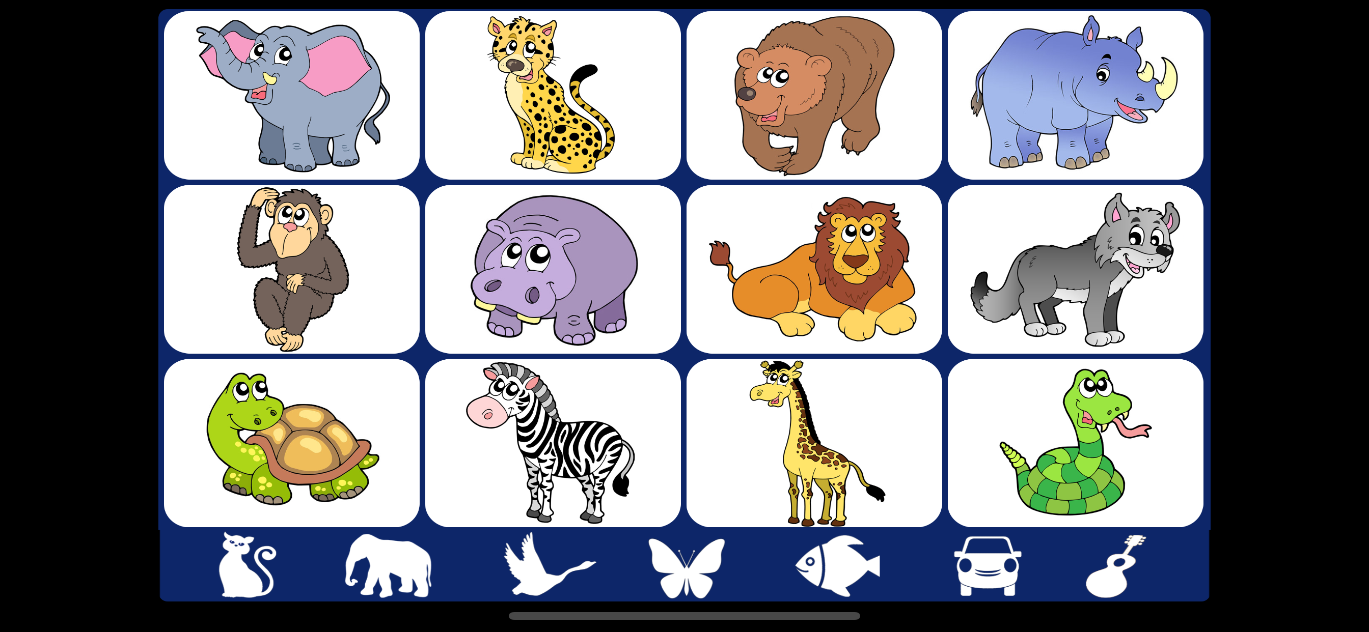 Video Touch: Wild Animals