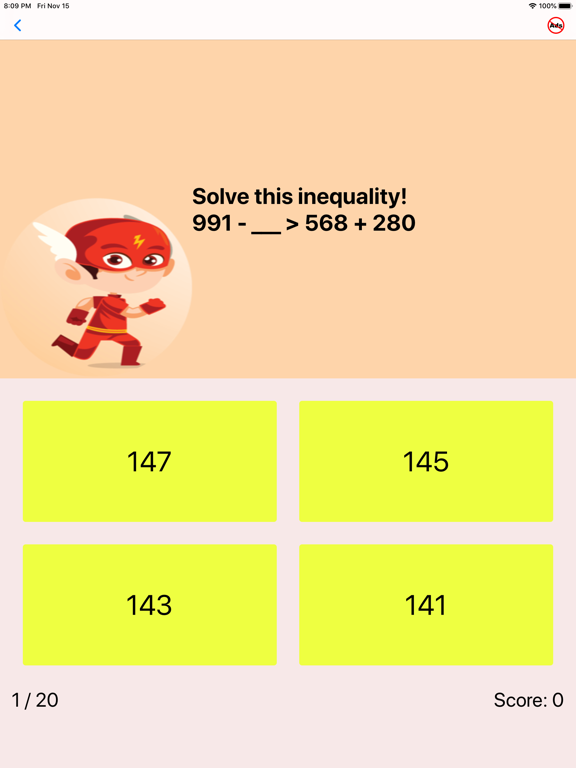 Third Grade Math Quiz iPad screenshot 6 - Education app