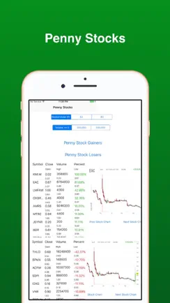 Penny Stocks -Gainers & Losers iPhone image 1
