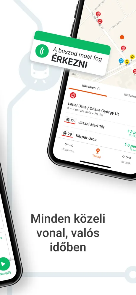 Moovit: Busz, vasút, villamos
