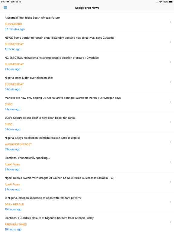Aboki Forex Currency Converter iPad screenshot 5 - Business app