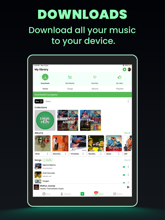 Screenshot #5 pour Raaga - Songs & Podcasts