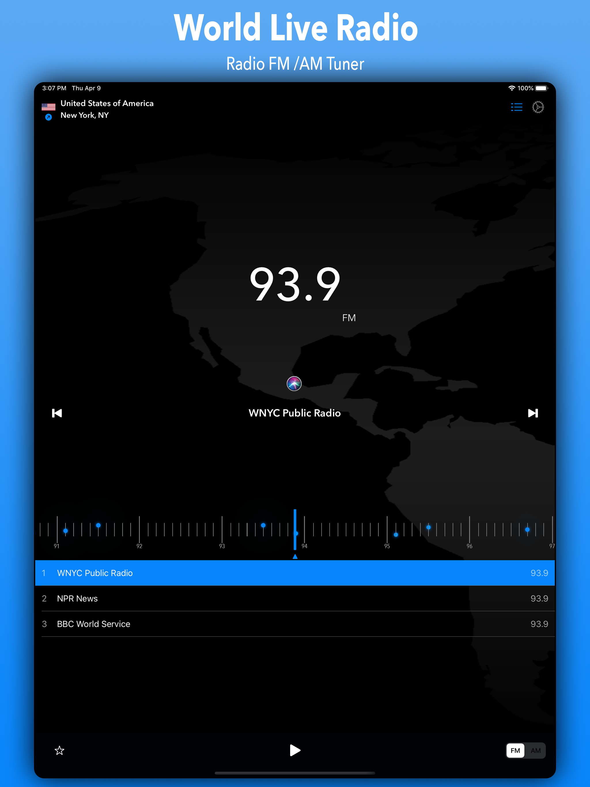 Radio App - Simple Radio Tuner