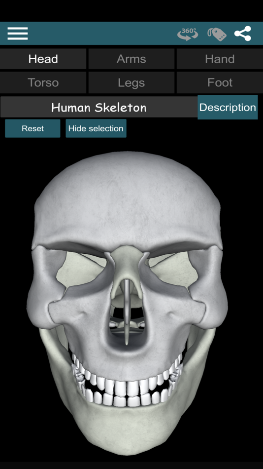 #1. Bones 3D (Anatomy) (iOS) 由: Victor Gonzalez Galvan