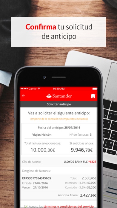 Confirming Santander Screenshot 4 of 5