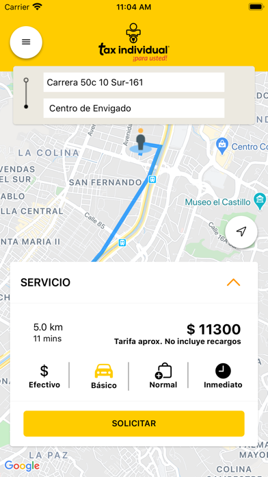 Tax Individual Pasajero Screenshot