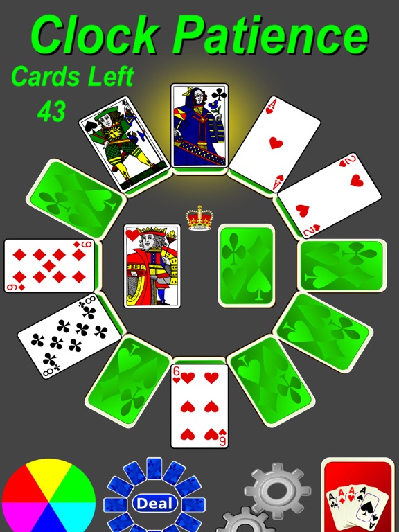 Clock Patience Solitaire iPad screenshot