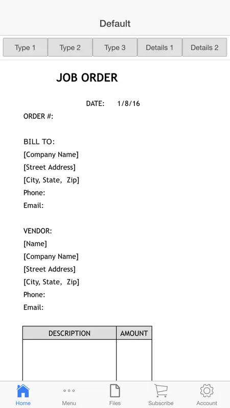 Job Order screenshot 2 of 5