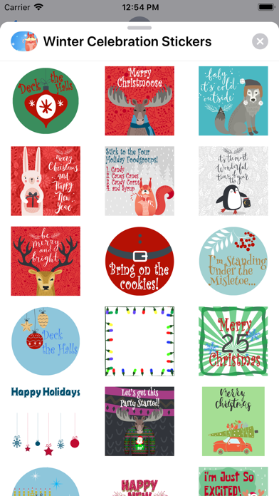Screenshot #2 pour Winter Celebration Stickers