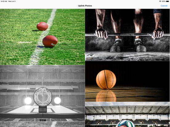 Uplink Sports iPad screenshot 5 - Photo & Video app