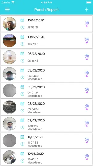 AttendanceApp. screenshot 1