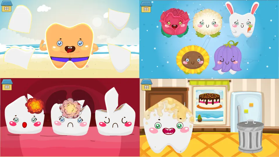 Captura de pantalla de Dientes Juegos Bebé Para Niños en iPhone 1