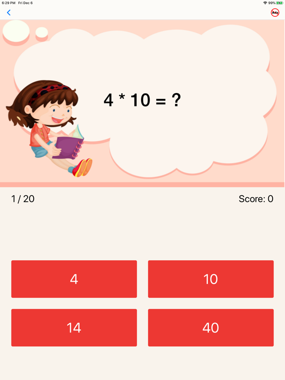 Second Grade Math Quiz iPad screenshot 6 - Education app