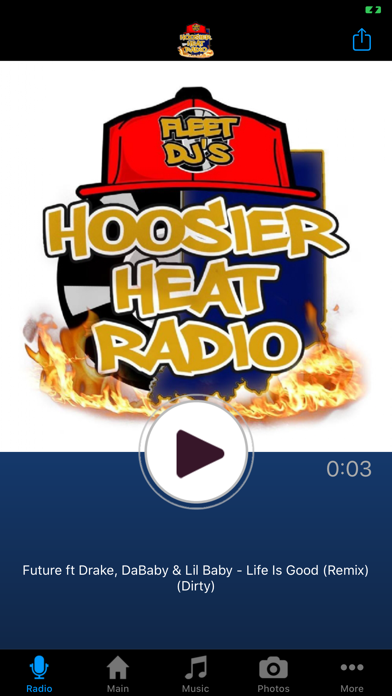 Hoosier Heat Radio Screenshot