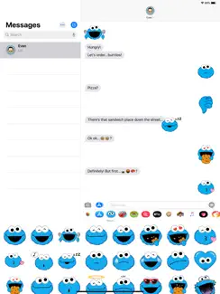 Cookie Monster Stickers iPad image 2