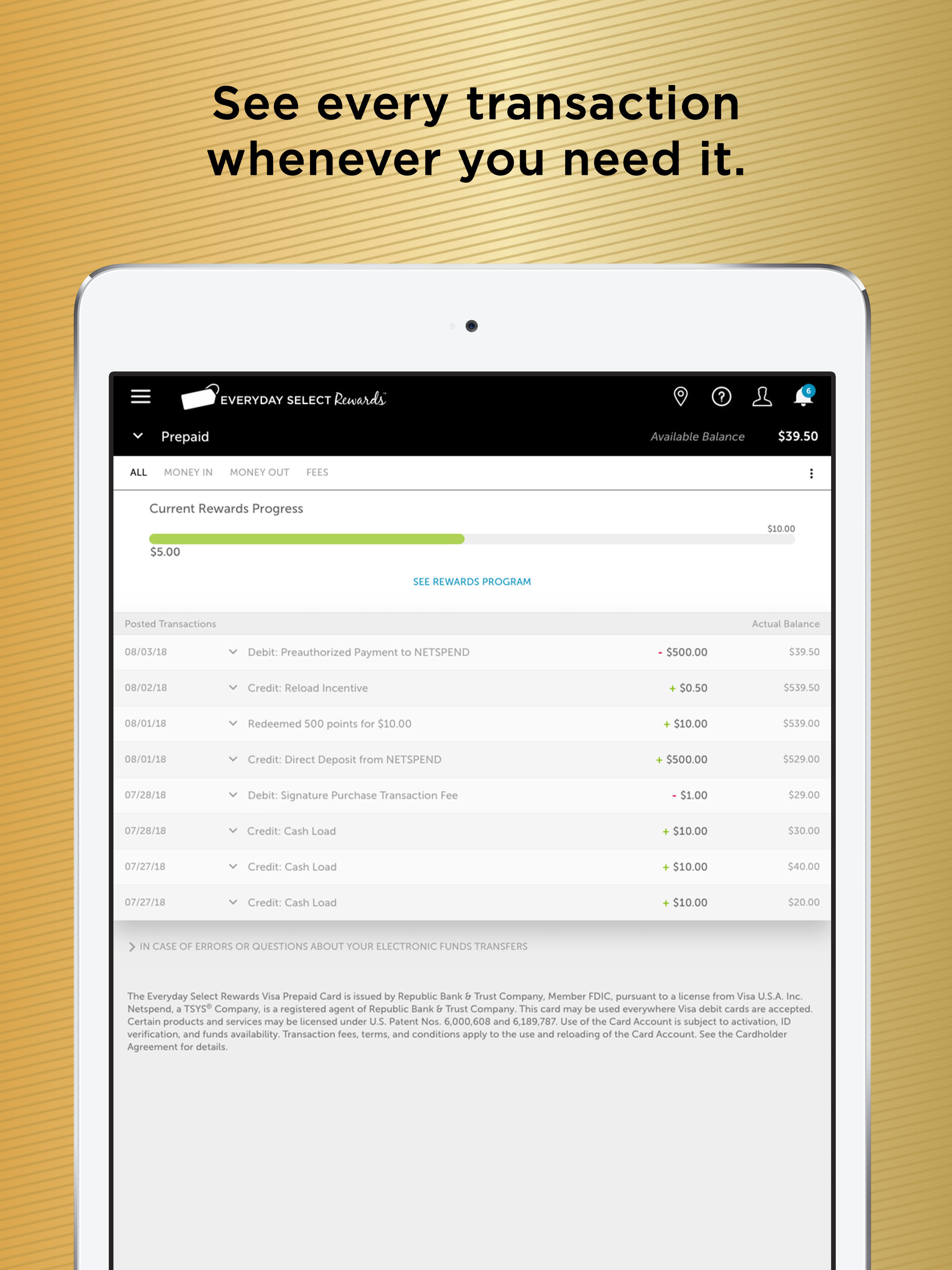Everyday Select Rewards Card screenshot 6