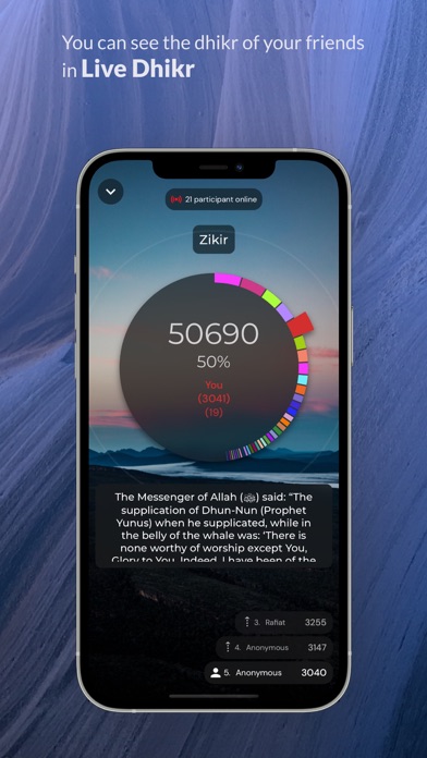Muslim Group Dhikr & Tasbih iPhone screenshot 7 - Lifestyle app