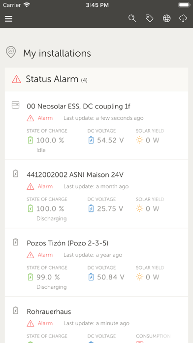 VRM: Victron Remote Management Screenshot