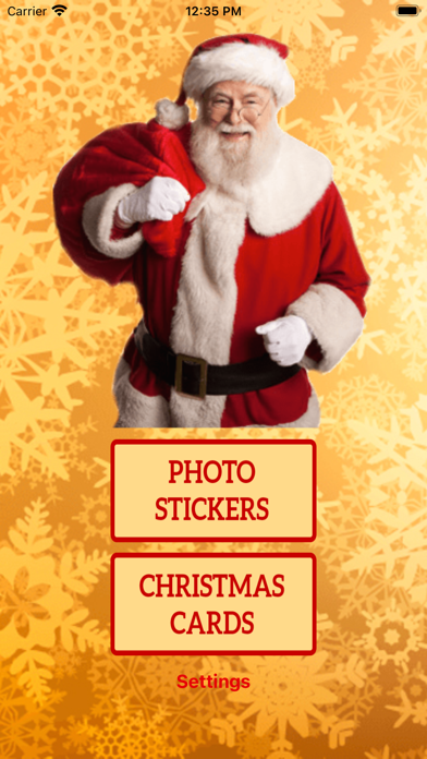 Christmas stickers and cards Screenshot